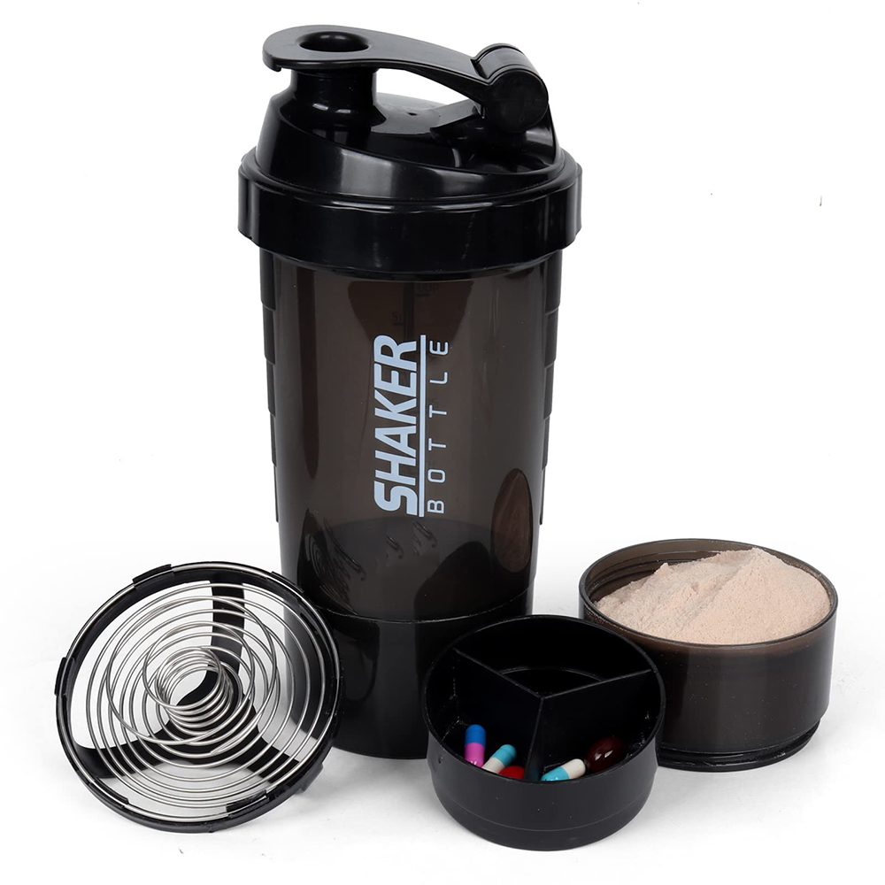 Protein Bar - 3 warstwy shaker butelka proteinowa puder