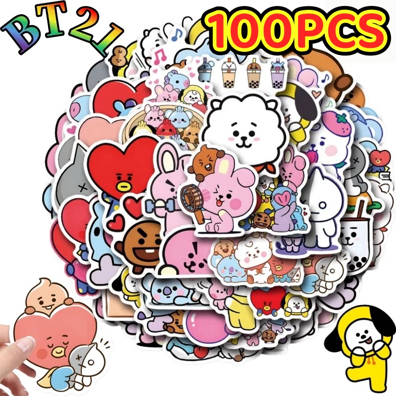 100/200 szt. naklejek BT21 Chi – Cookies Pack recenzja i cena