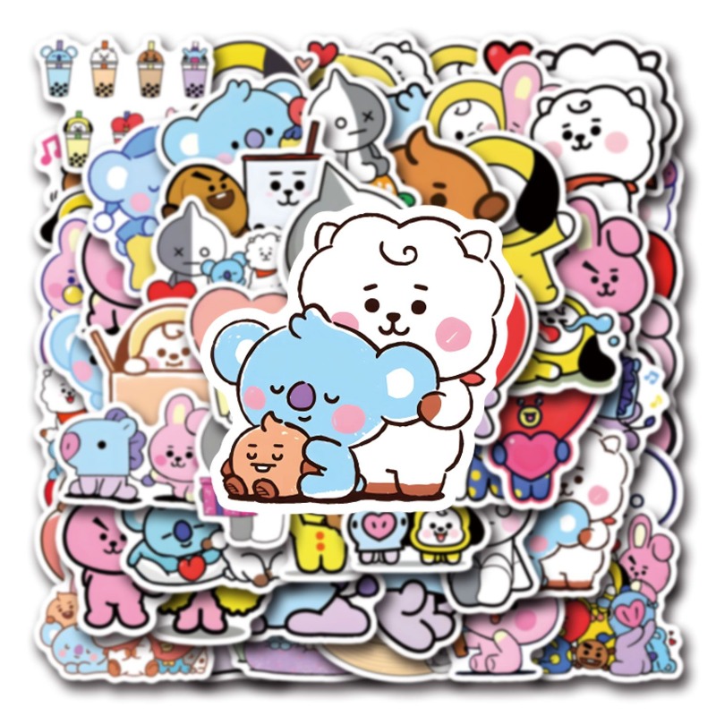 100/200 szt. naklejek BT21 Chi – Cookies Pack recenzja i cena